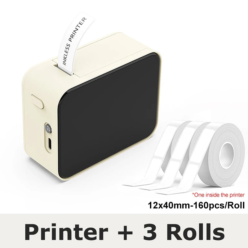 Inkless Pocket Thermal Sticker Printer