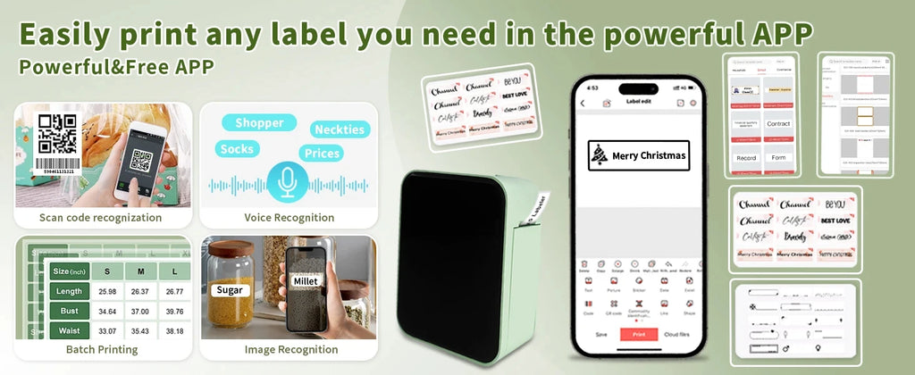 Inkless Pocket Thermal Sticker Printer