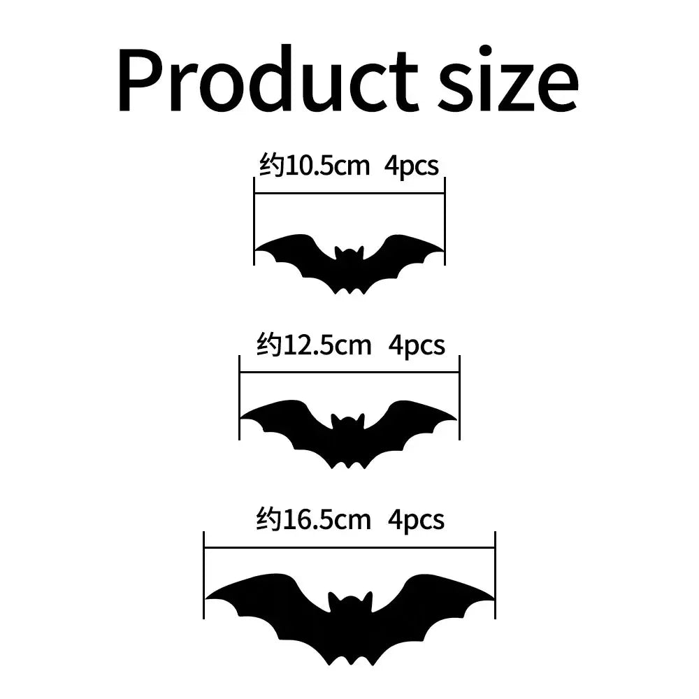 Light-Up 3D Halloween Bat Wall Decals