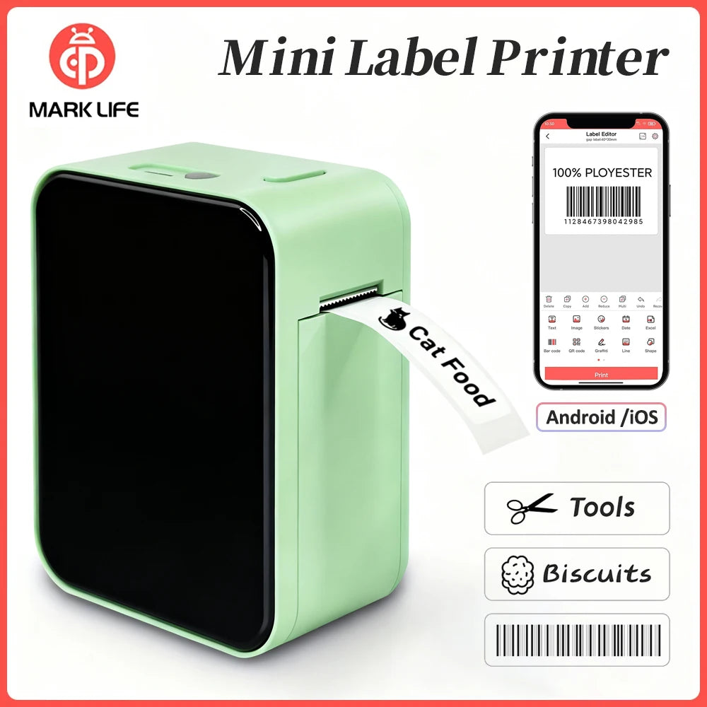 Inkless Pocket Thermal Sticker Printer
