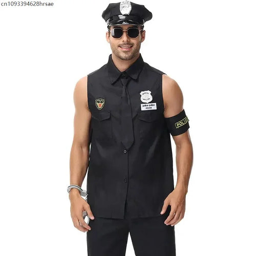 Cop and Prisoner Couples Costume Set
