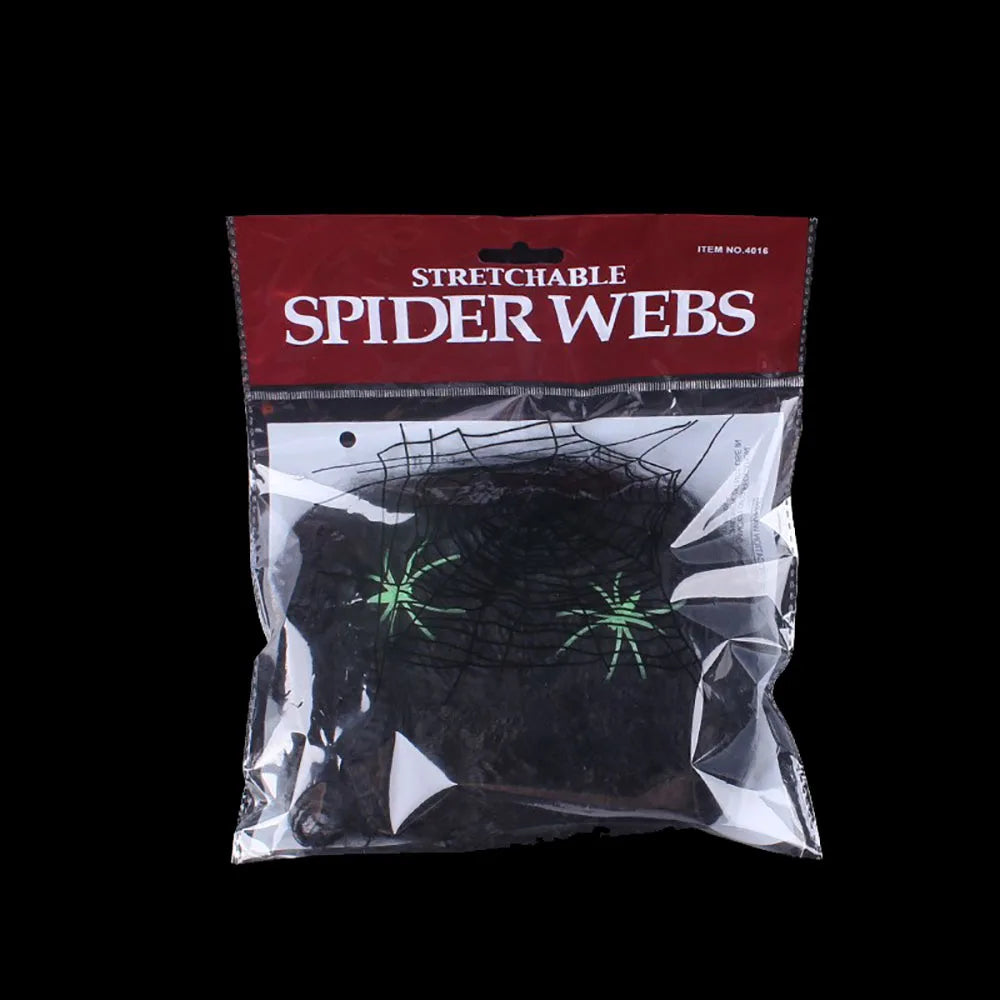 Halloween Spider Web Decoration with Spider