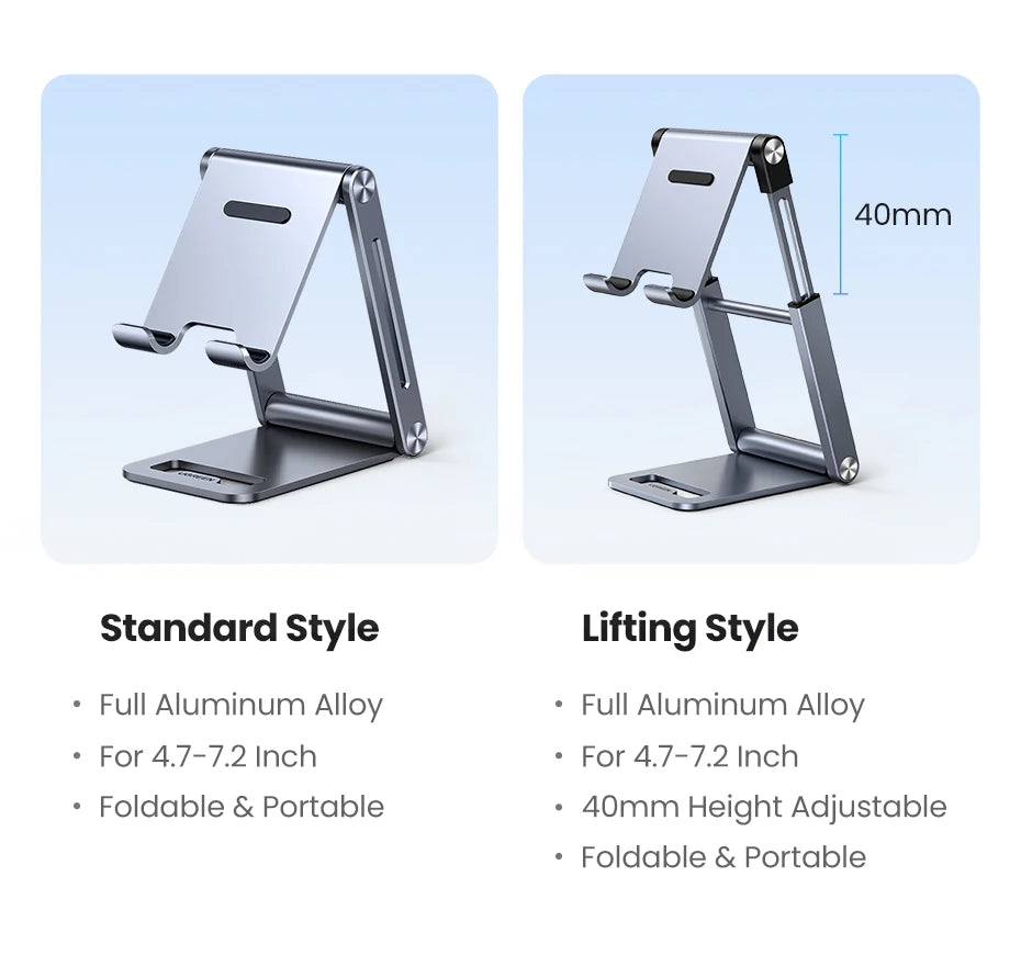Adjustable Aluminum Phone & Tablet Stand
