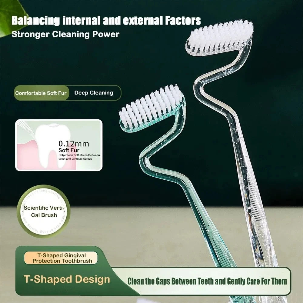 S-Shaped Manual Toothbrush