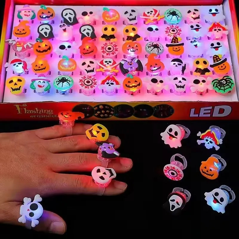 Halloween LED Light-Up Rings