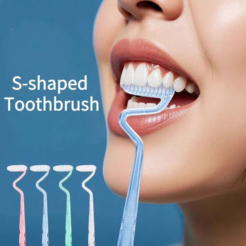 S-Shaped Manual Toothbrush