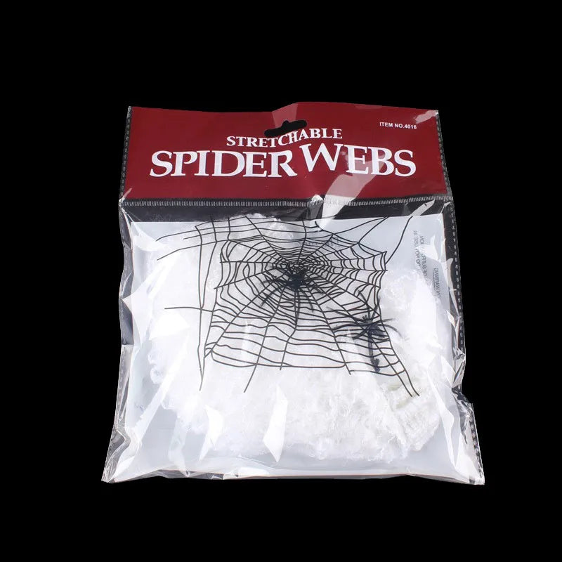 Halloween Spider Web Decoration with Spider