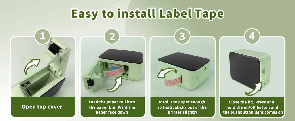 Inkless Pocket Thermal Sticker Printer