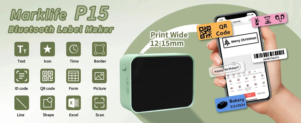 Inkless Pocket Thermal Sticker Printer