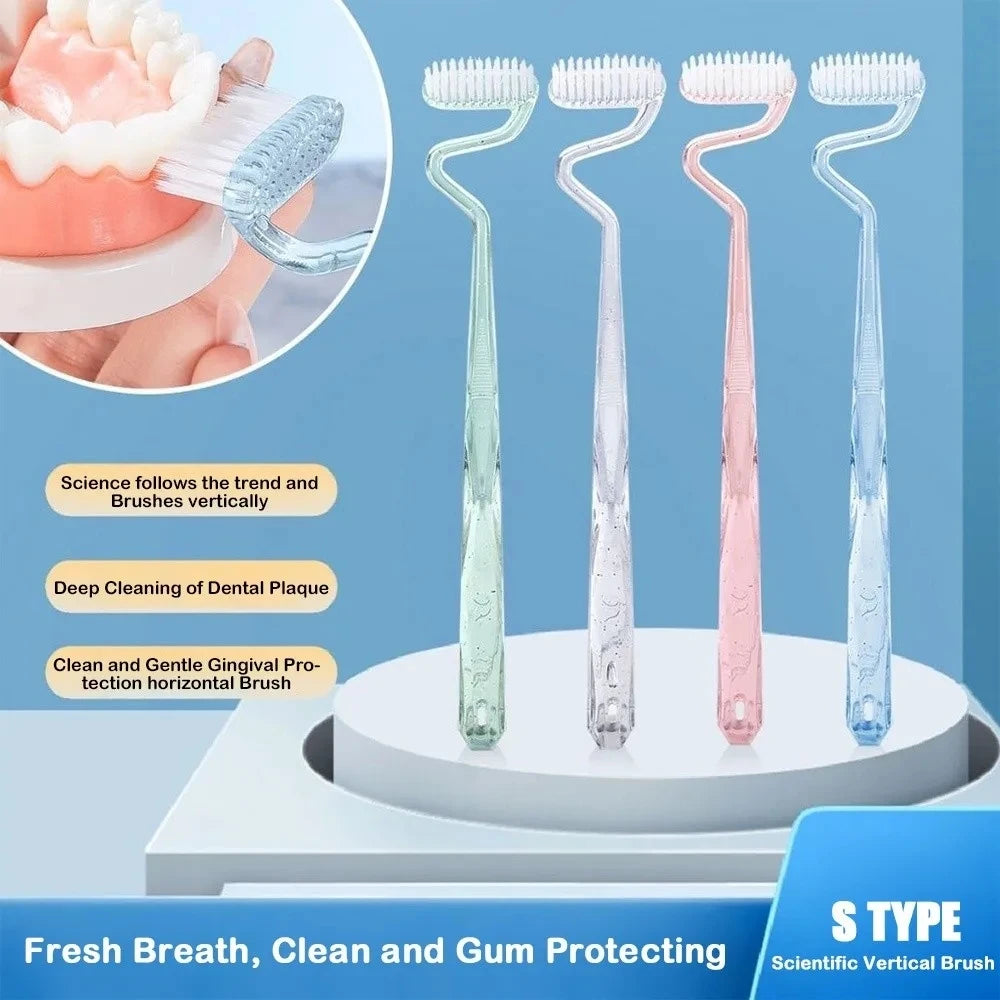S-Shaped Manual Toothbrush