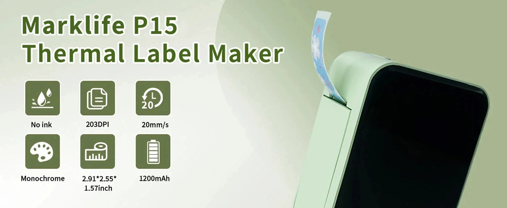 Inkless Pocket Thermal Sticker Printer