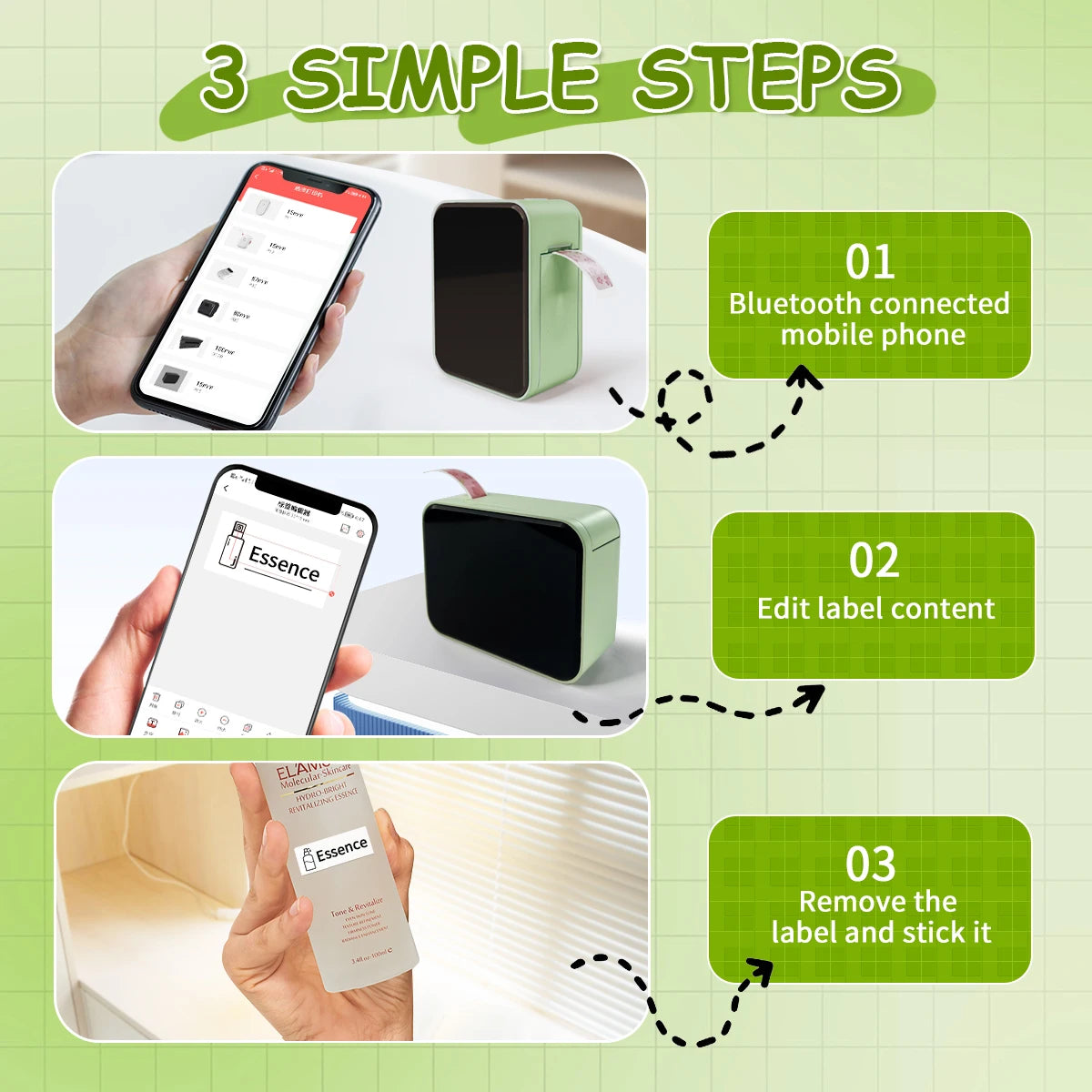 Inkless Pocket Thermal Sticker Printer