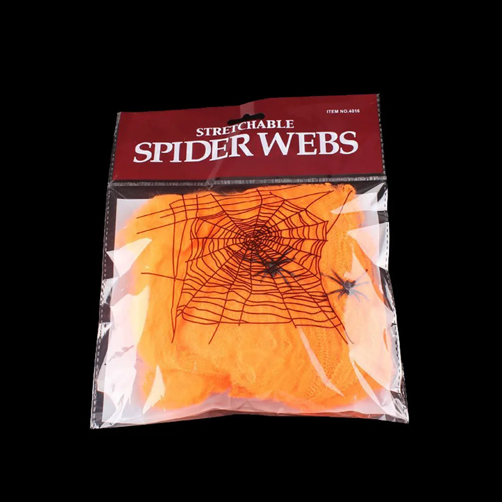 Halloween Spider Web Decoration with Spider