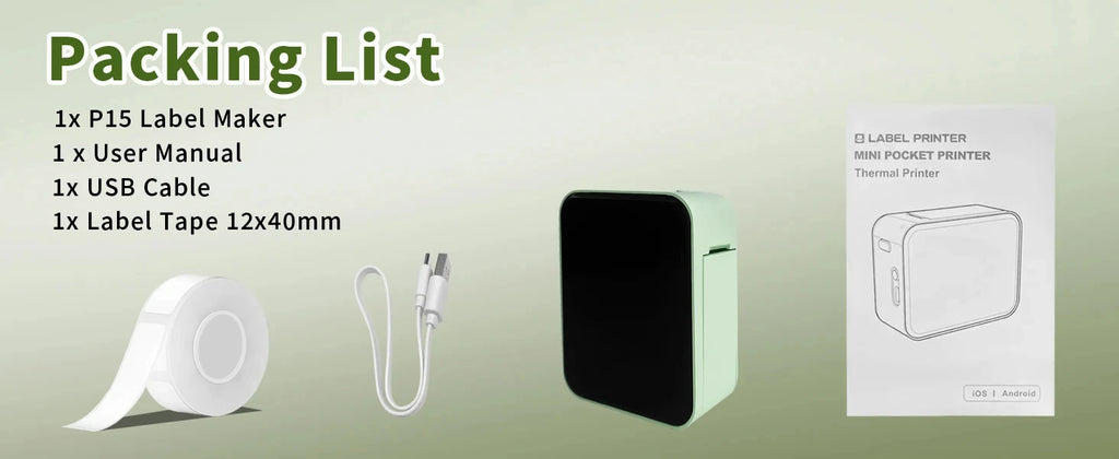 Inkless Pocket Thermal Sticker Printer