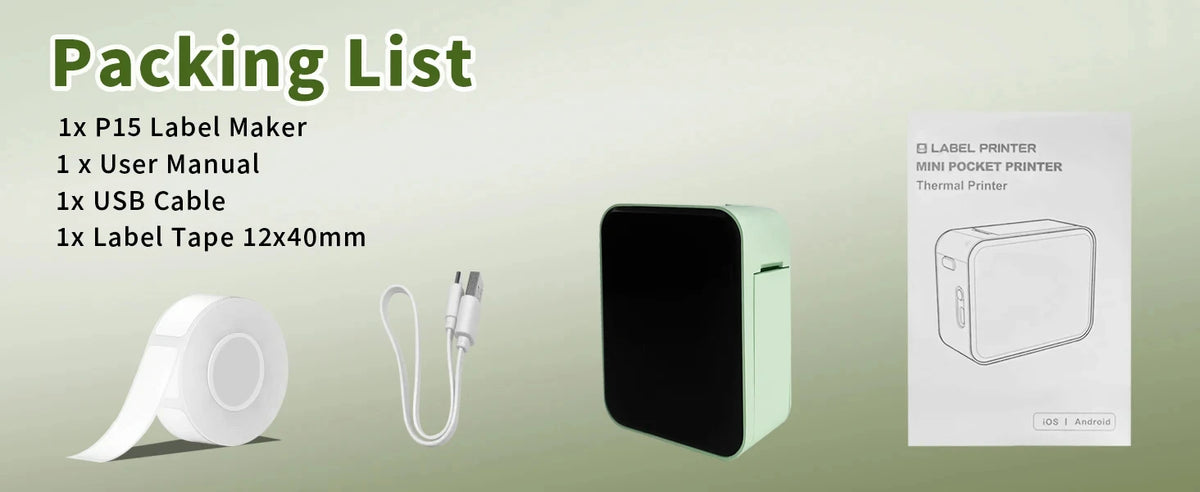 Inkless Pocket Thermal Sticker Printer