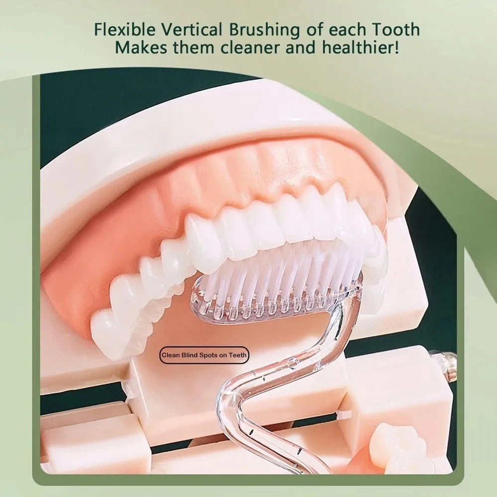 S-Shaped Manual Toothbrush