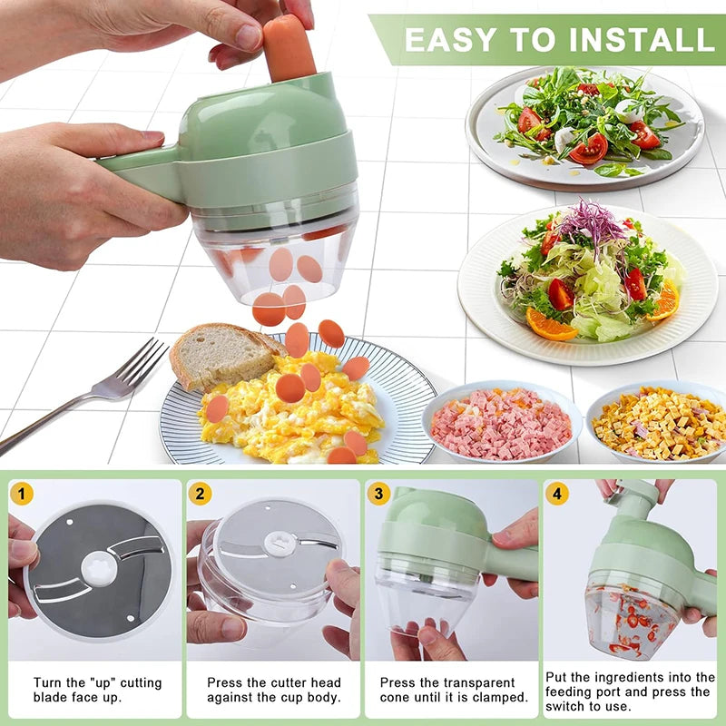 5-in-1 Electric Vegetable Chopper