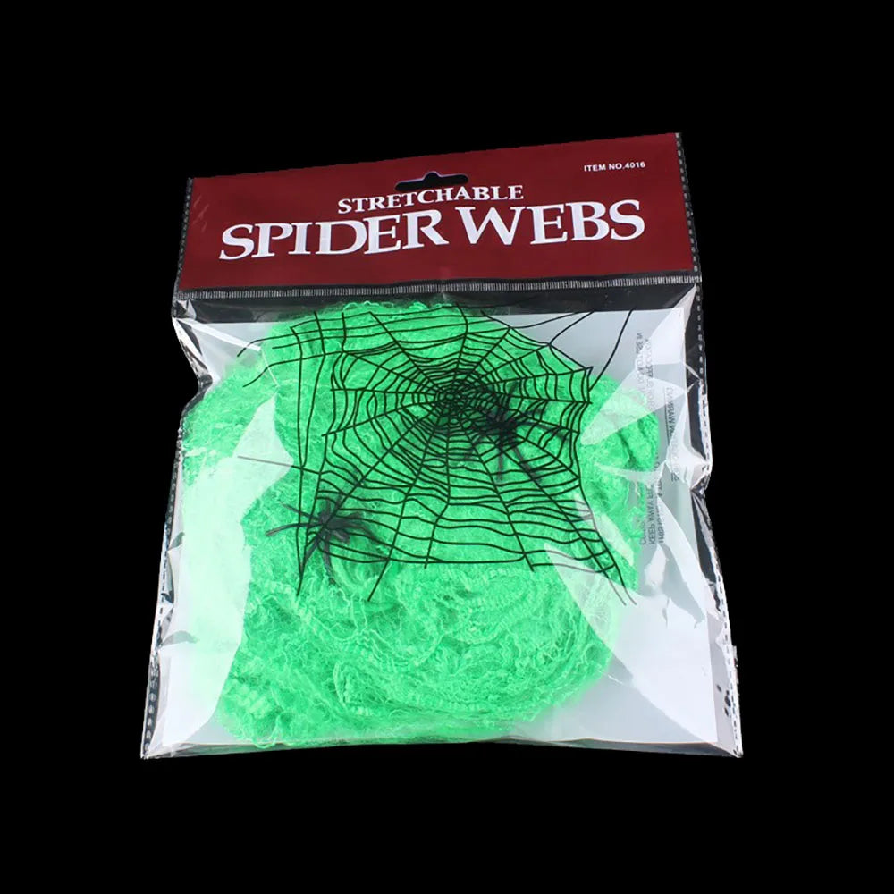 Halloween Spider Web Decoration with Spider