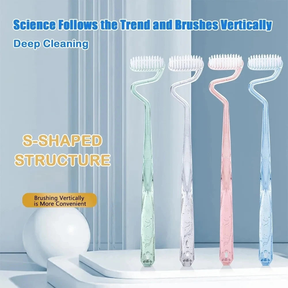 S-Shaped Manual Toothbrush