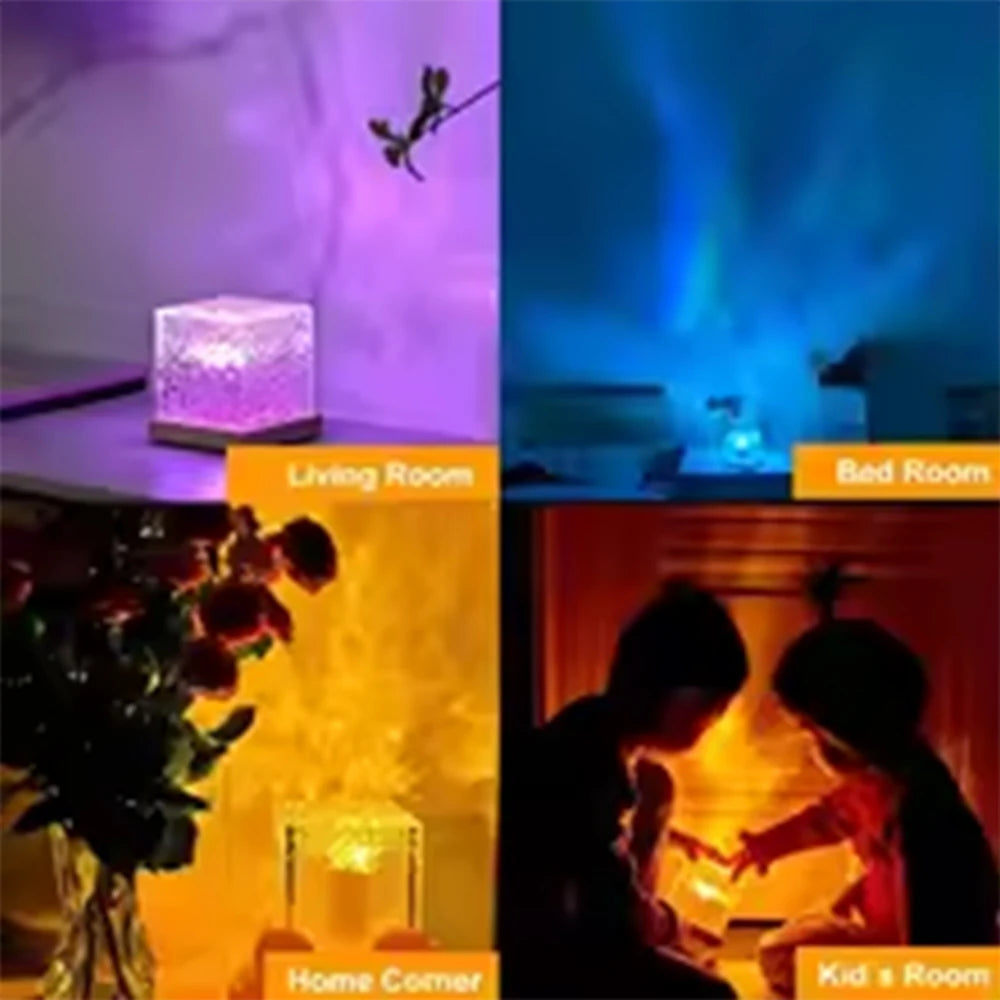 Ocean Wave Projector Night Light with Remote