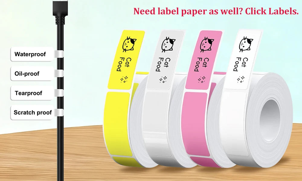 Inkless Pocket Thermal Sticker Printer