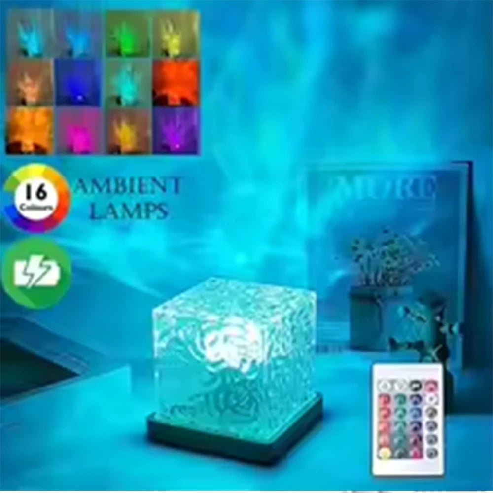 Ocean Wave Projector Night Light with Remote