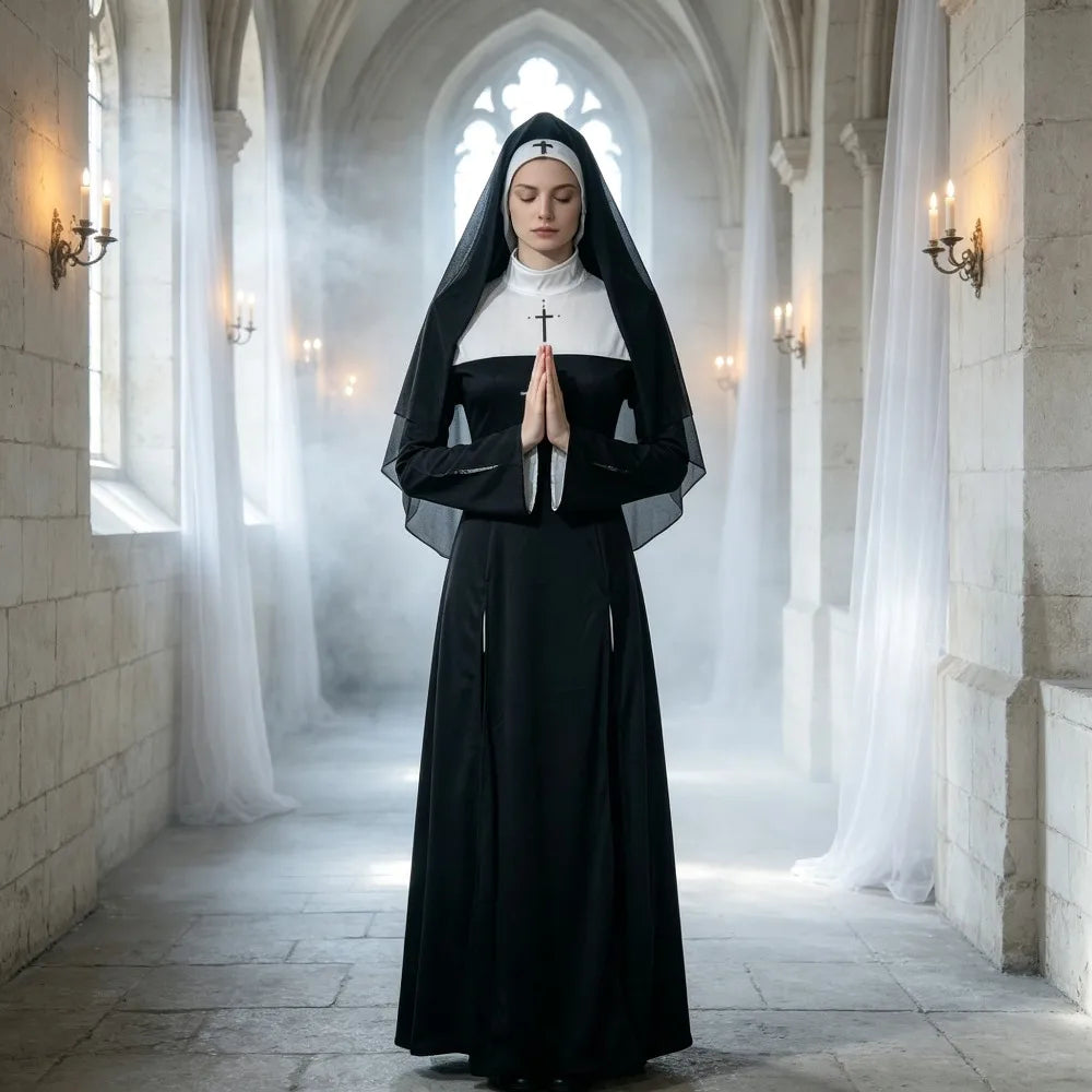 Haunted Dark Nun Costume