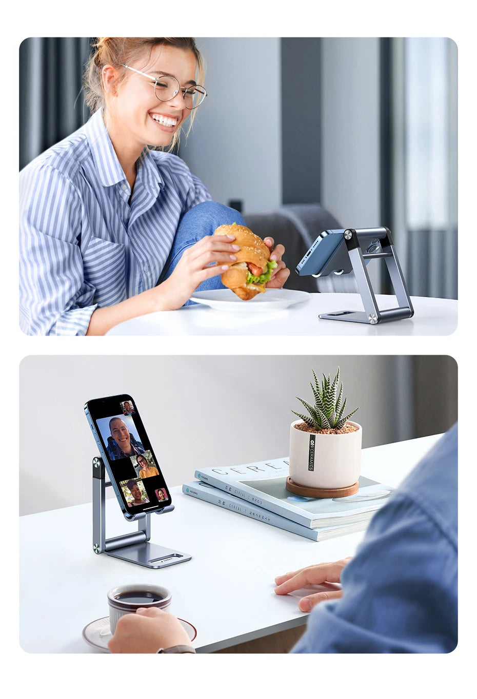 Adjustable Aluminum Phone & Tablet Stand